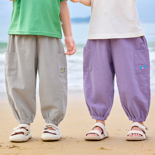 Children's Cotton Summer Trousers Casual Thin Fashion Children's Pants