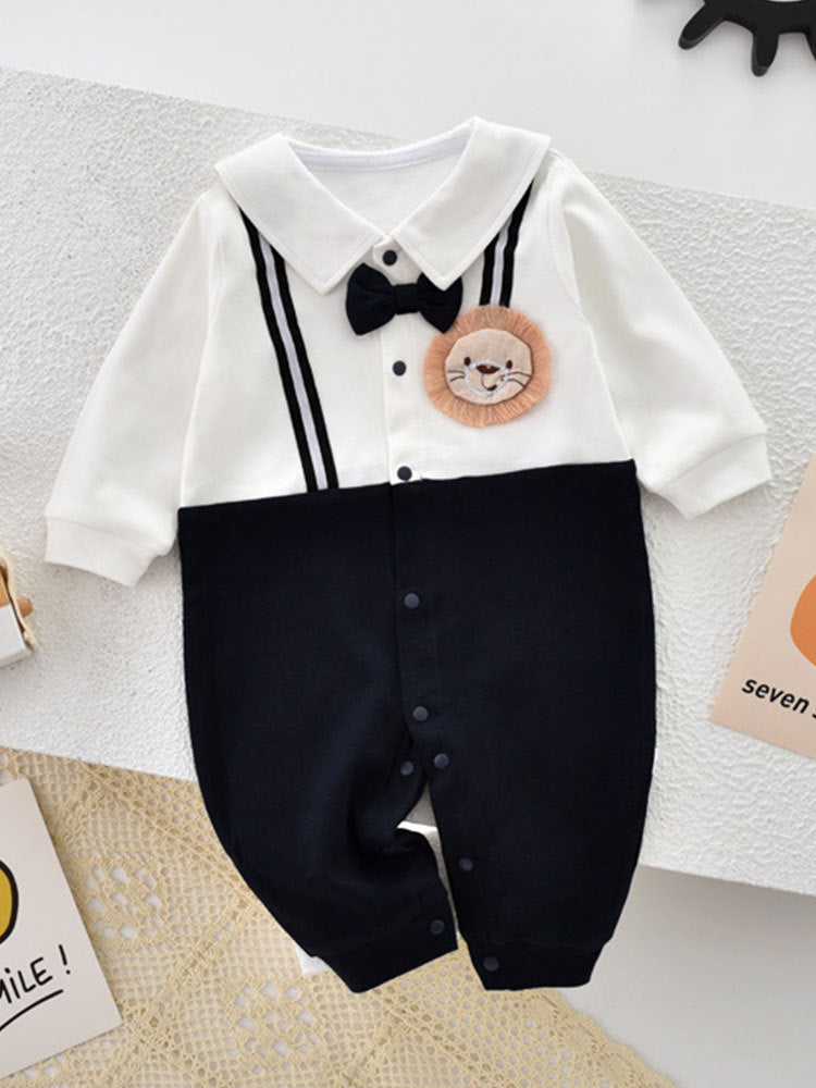 Romper One Month Boy Pure Cotton Rompers First Birthday Jumpsuit, Climbing Suit