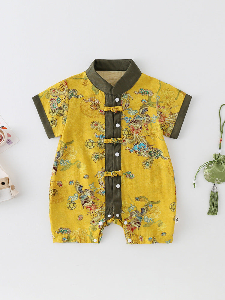 Jumpsuit Summer Class Short-sleeved Born Romper Out For Days Thin Jumpsuit, Climbing Suit