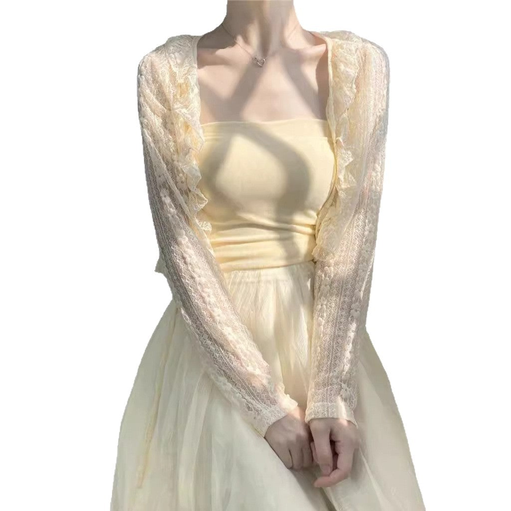 Women's Fashionable Outer Wear Shawl Summer With Coats