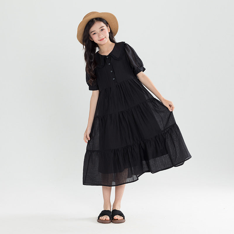 Lace Collar Doll Cake College Small Teen Long Children's Dress