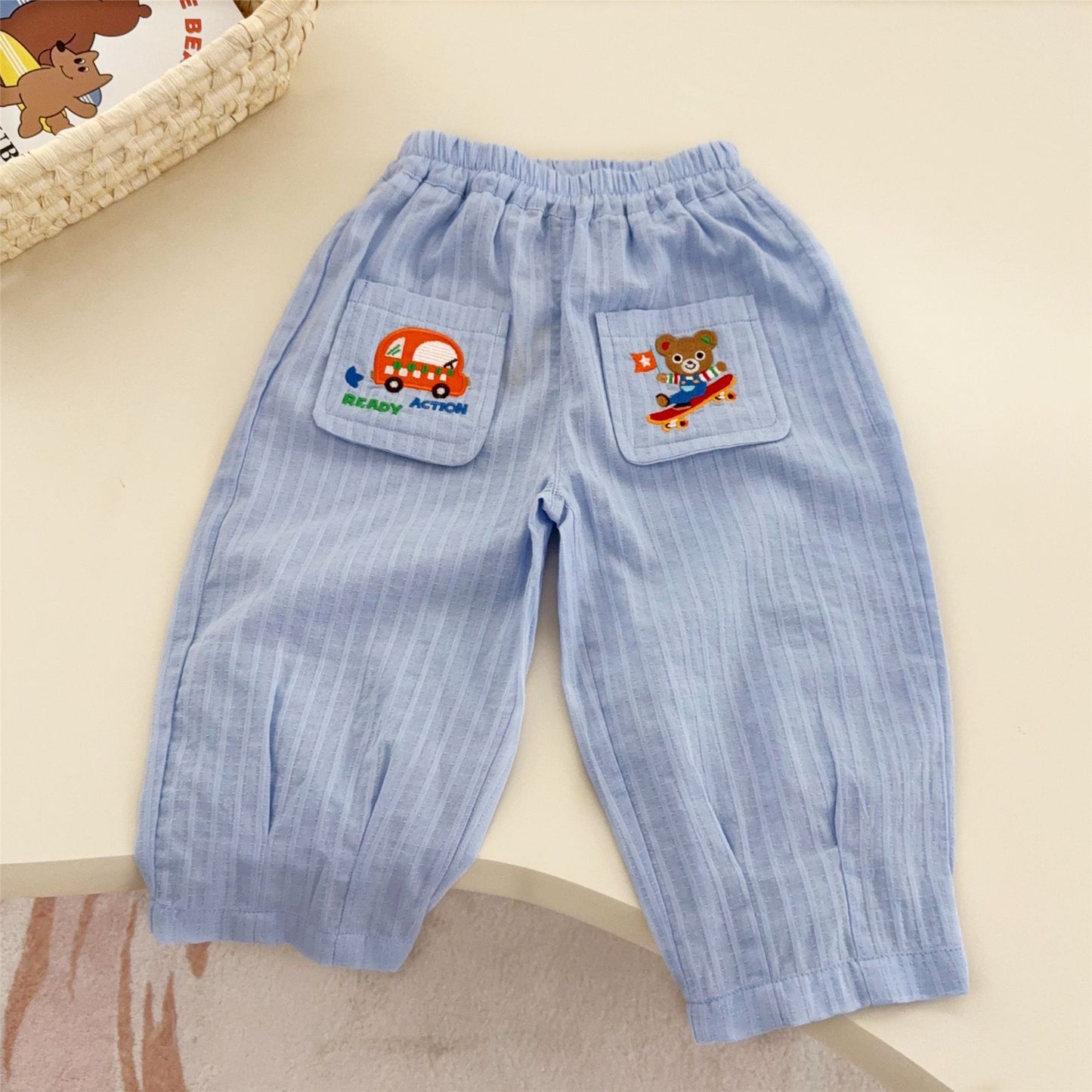 Loose Air Conditioning Class Boys Summer Bloomers Multicolor Thin Mosquito Children's Pants