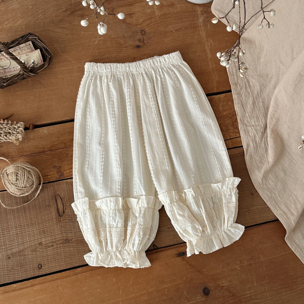 Breathable Out Bloomers Lace Korean Anti Children's Pants