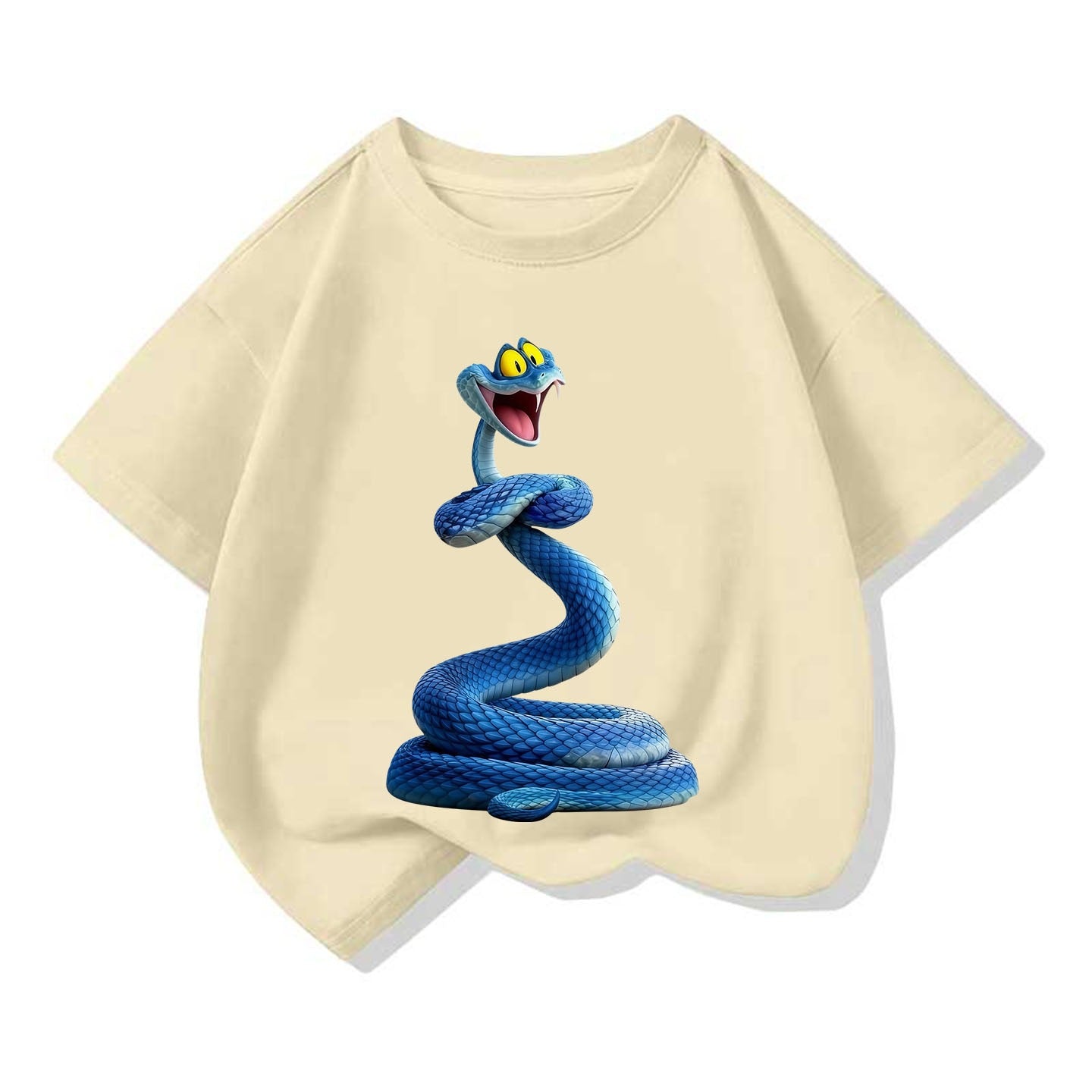 Small Medium Short Sleeve Tide Cotton Round Neck Loose Top Children's T-shirt