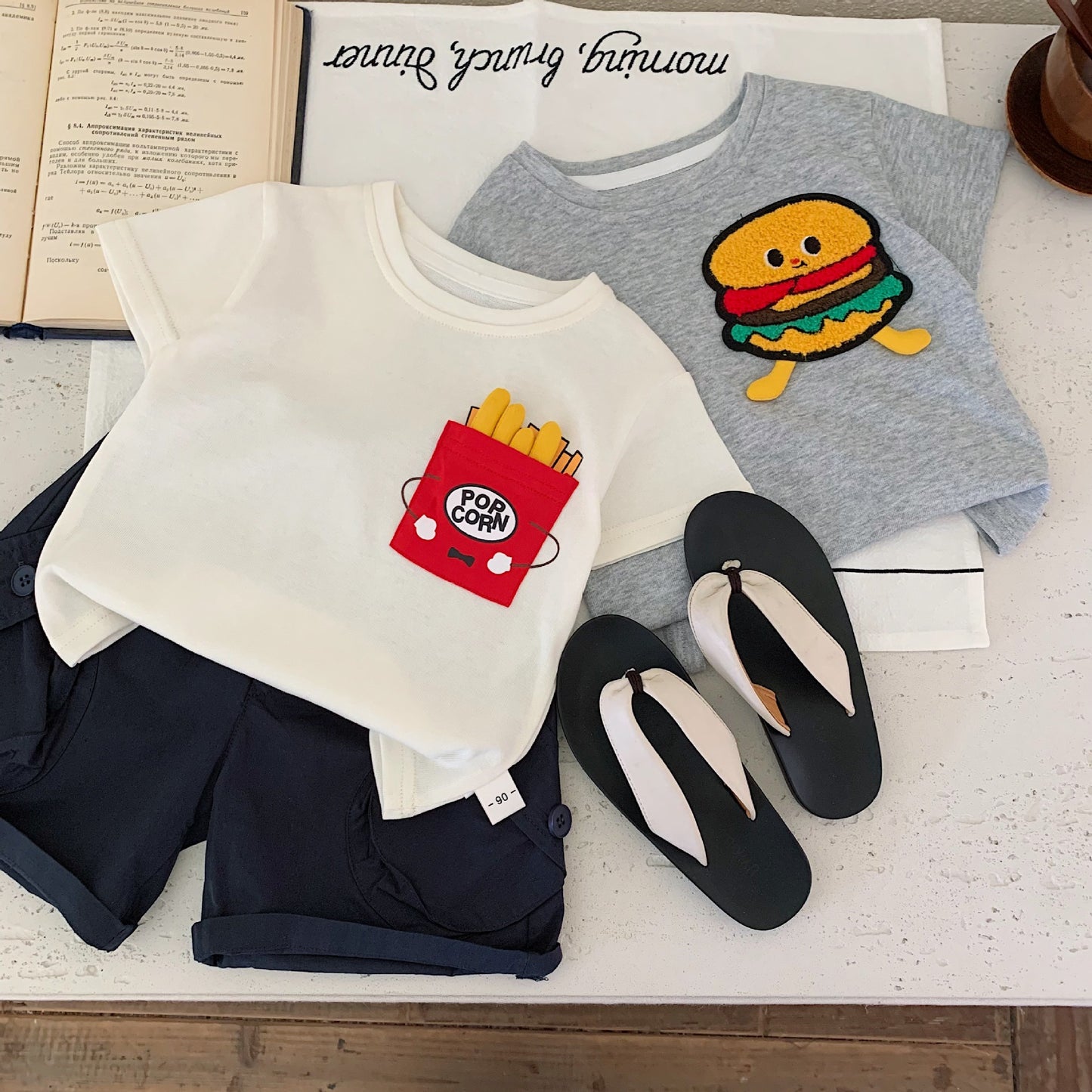 Children's Short-sleeved Summer Boys Cartoon Pullover Versatile Thin Children's T-shirt