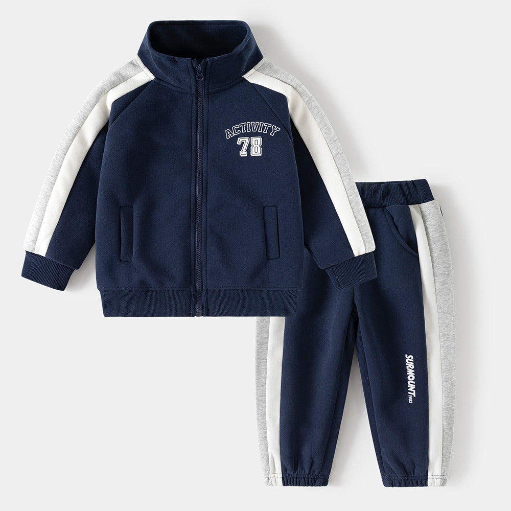 Men's Clothing Boy's Sportswear Top Pants Bathroom Children's Suit