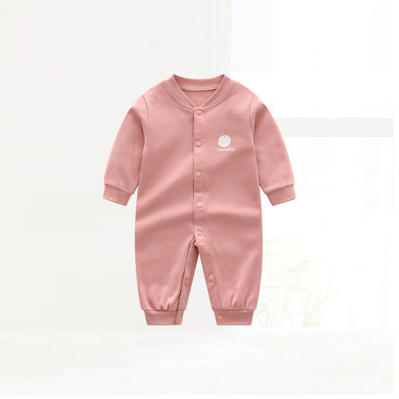 Children's Autumn Romper Cotton Long-sleeved Double-sided Jumpsuit Infants Jumpsuit, Climbing Suit