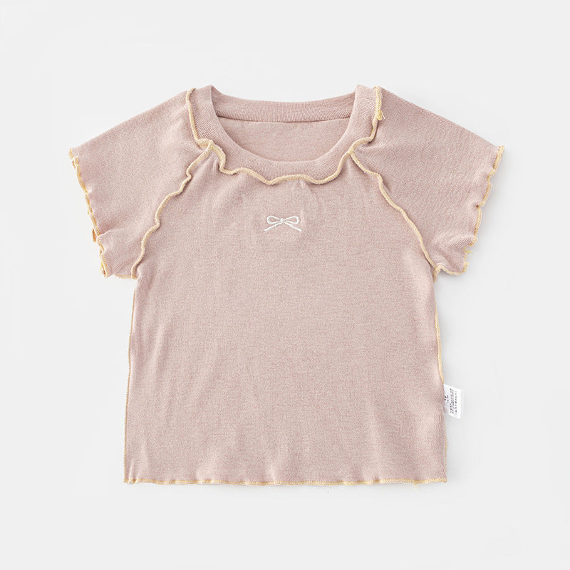 Children's Summer Short-sleeved Tops Soft Breathable Clothes Children's T-shirt