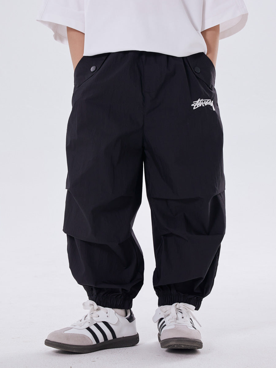 Children's Anti Mosquito Medium Large Casual Trousers Loose Thin Ankle Banded Children's Pants