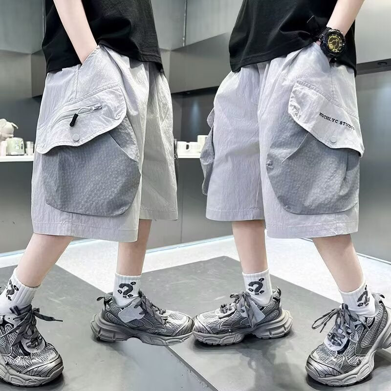 Children's Summer Boy Loose Casual Shorts Medium Big Children's Pants