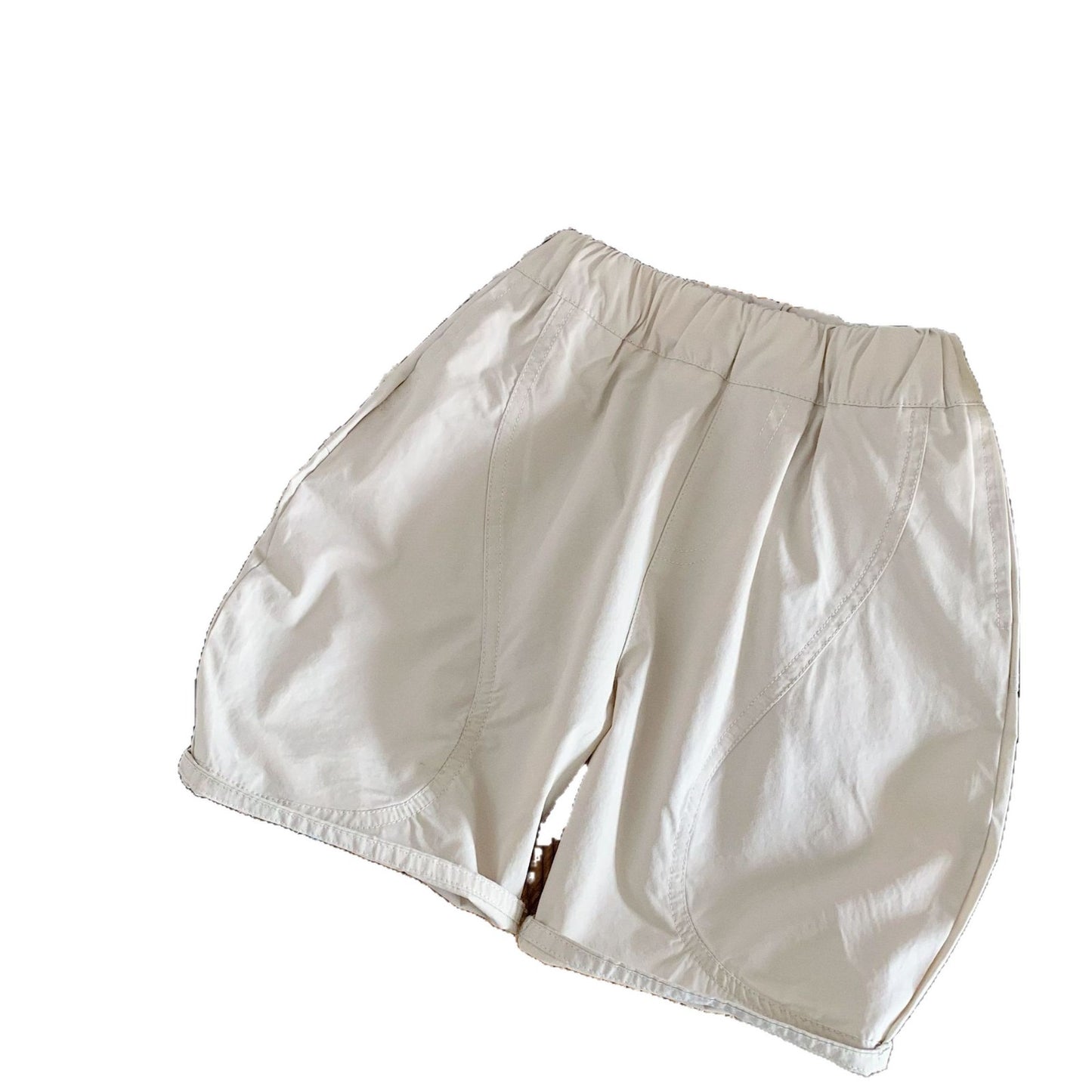 Children's Summer Korean Style Boys Solid Color Fifth Children's Pants