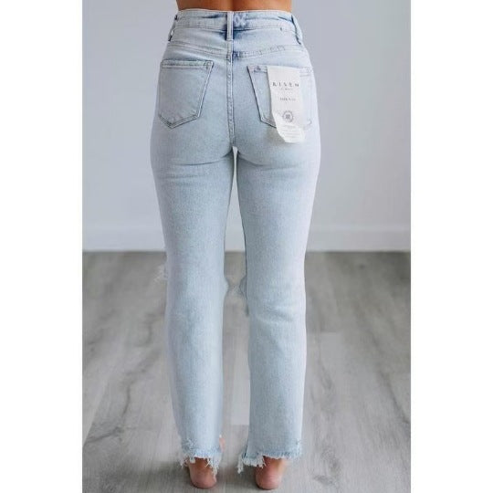 Trendy Beautiful Women's Ripped Spring Skinny Pants