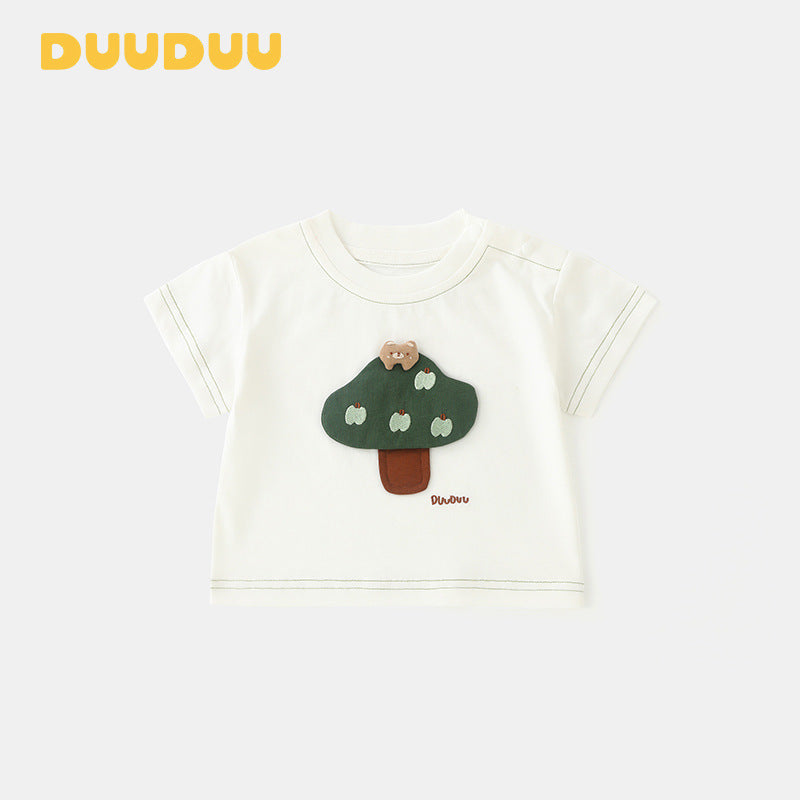 Children's Summer Thin Cool Short-sleeved Short Sleeve Top Korean Style Children's T-shirt