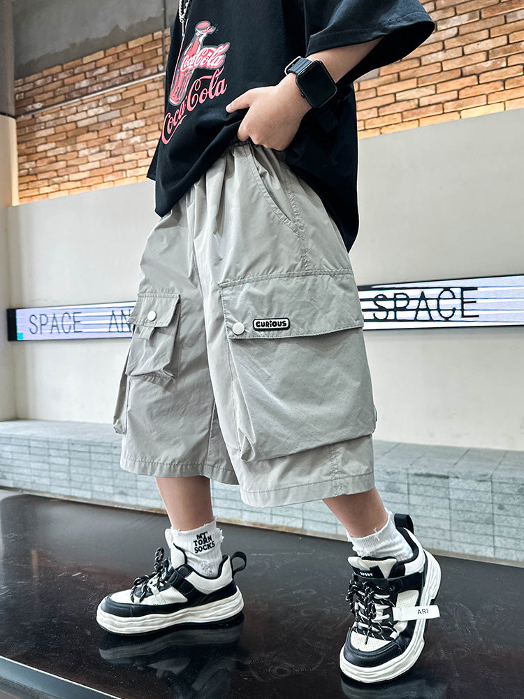 Boy Summer Shorts The Big Breathable Hole Children's Pants