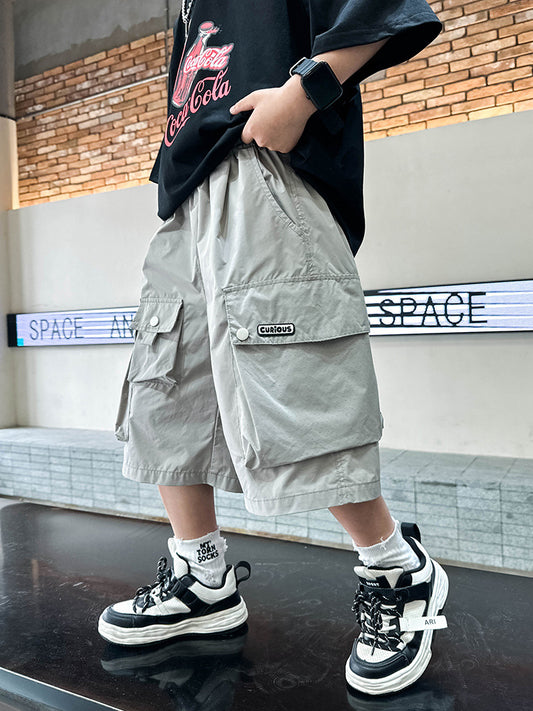 Boy Summer Shorts The Big Breathable Hole Children's Pants