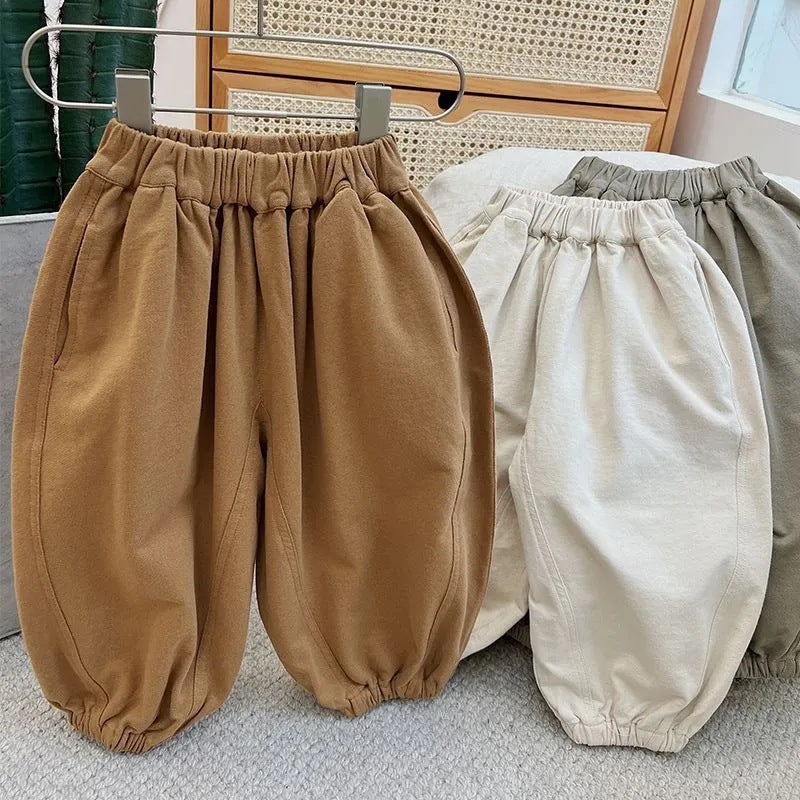 Children's Boy Loose Soft Glutinous Bloomers Spring Harem Western Style Children's Pants