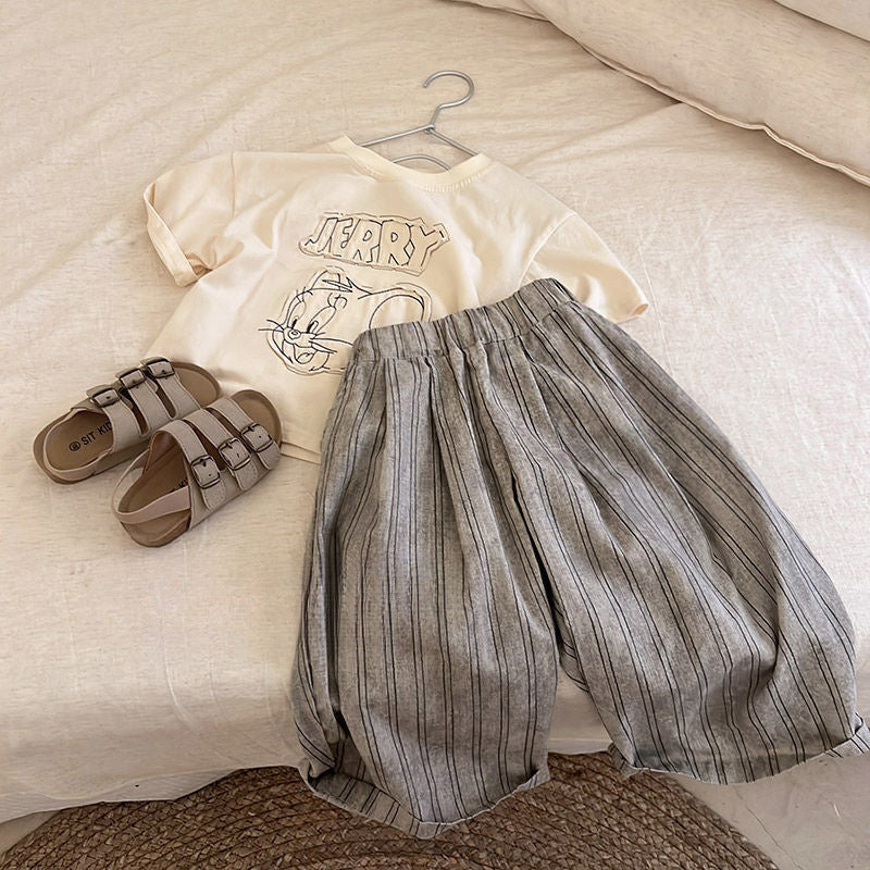 Children's Striped Summer Light Sun Protection Anti Mosquito Children's Pants
