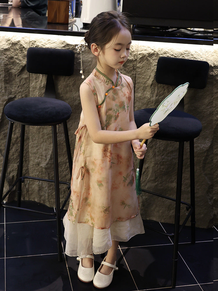 Children's Cheongsam Skirt Ancient Chinese Clothing Style Republic Of China Children's Dress