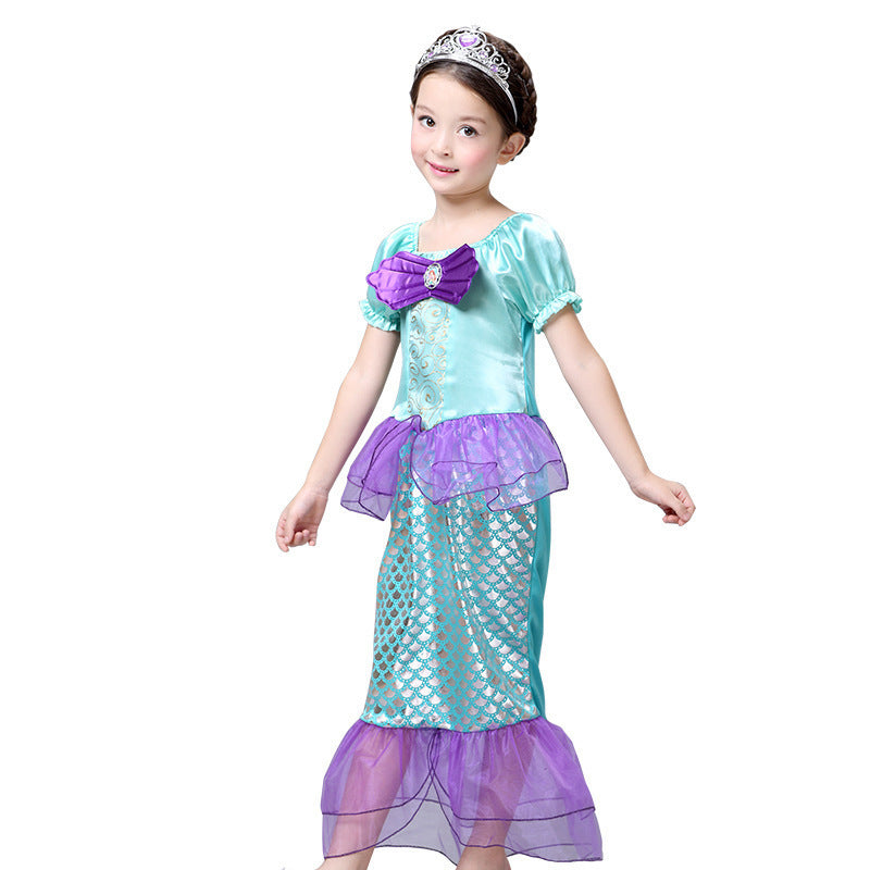 Children's Halloween Costume Clothing Mermaid Princess Skirt Children's Dress