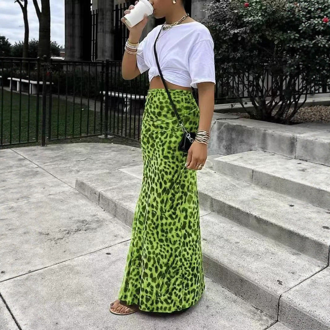 Women's Print High Waist Hot Style Elegant Graceful Skirts
