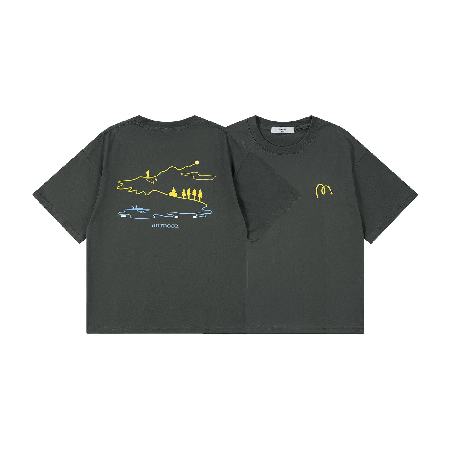 Children's Loose-fitting Pure Cotton Short Sleeves Junior High School Children's T-shirt