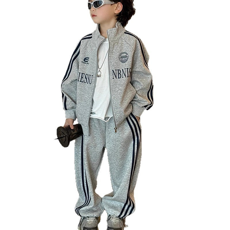Children's Cotton Sports Medium Large Boys Korean Version Matchet Children's Suit