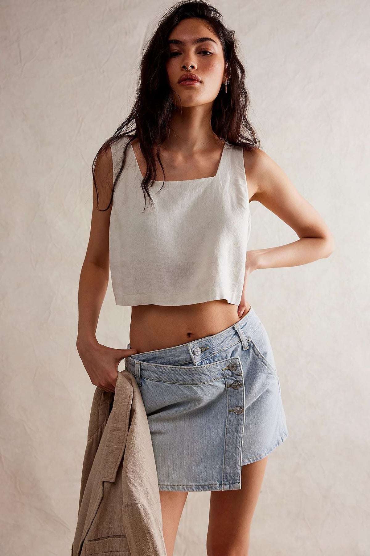 Casual High-grade Slimming Hot Irregular Self-contained Safety Skirt