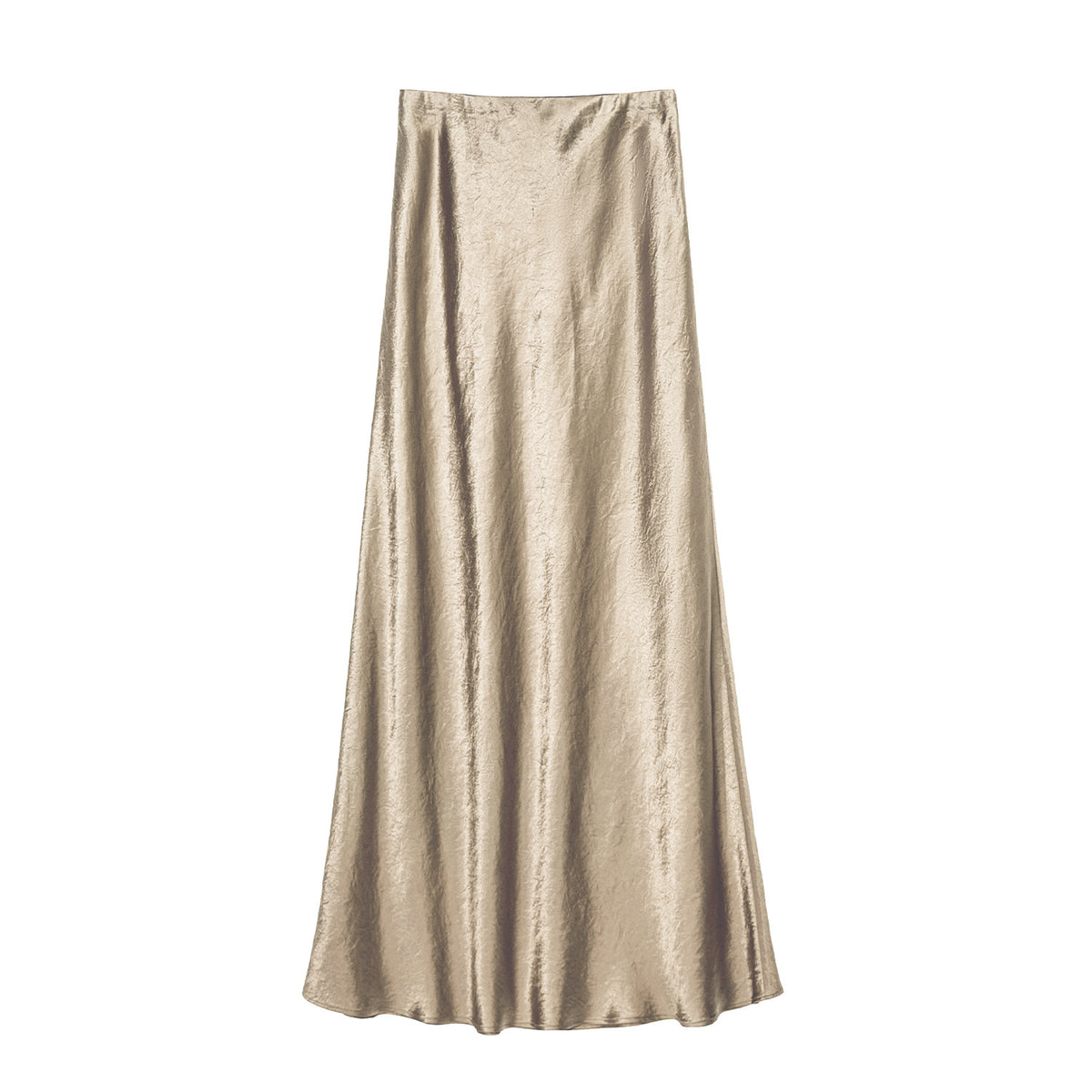 Women's High Waist Elastic Hand-held Pattern Long Elegant Solid Skirt