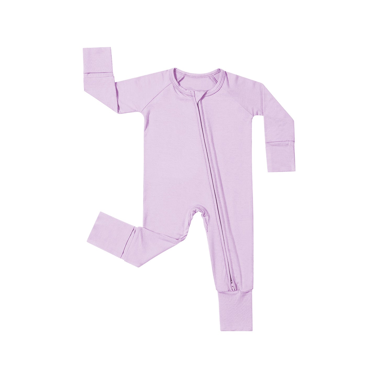 Bamboo Fiber Jumpsuits Romper Candy Color Long Sleeve Double Zipper Jumpsuit, Climbing Suit