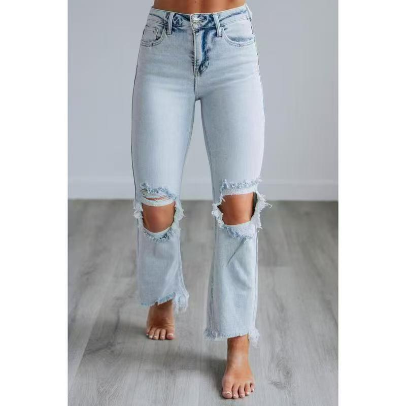 Trendy Beautiful Women's Ripped Spring Skinny Pants
