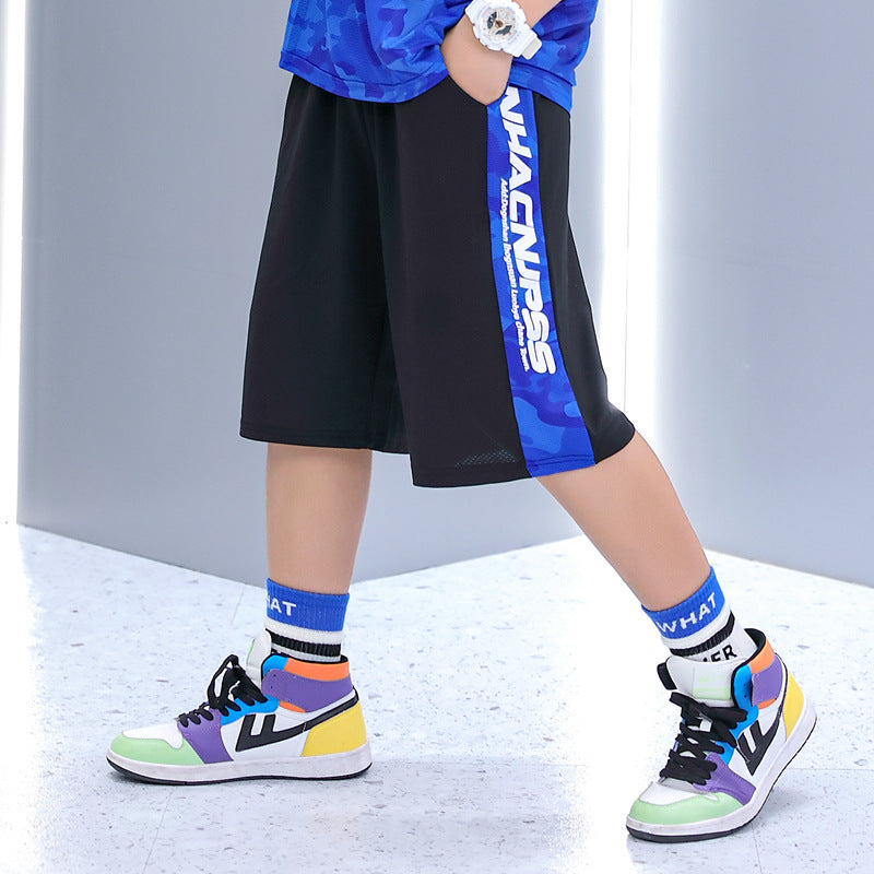 Thin Cold Medium Big Sports Fashionable Children's Pants