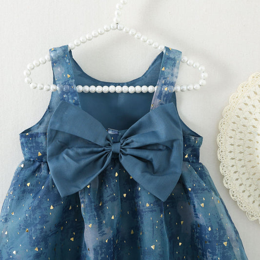 Summer Little Vest Skirt Korean Style Birthday Princess Children's Dress