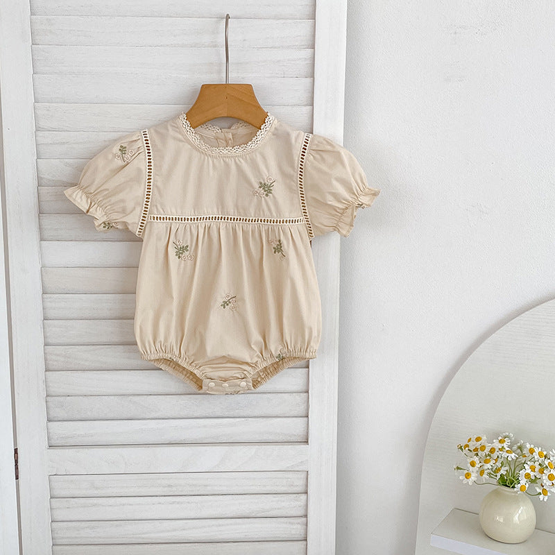 Infant Romper Princess Embroidered Western Style Sisters Children's Dress