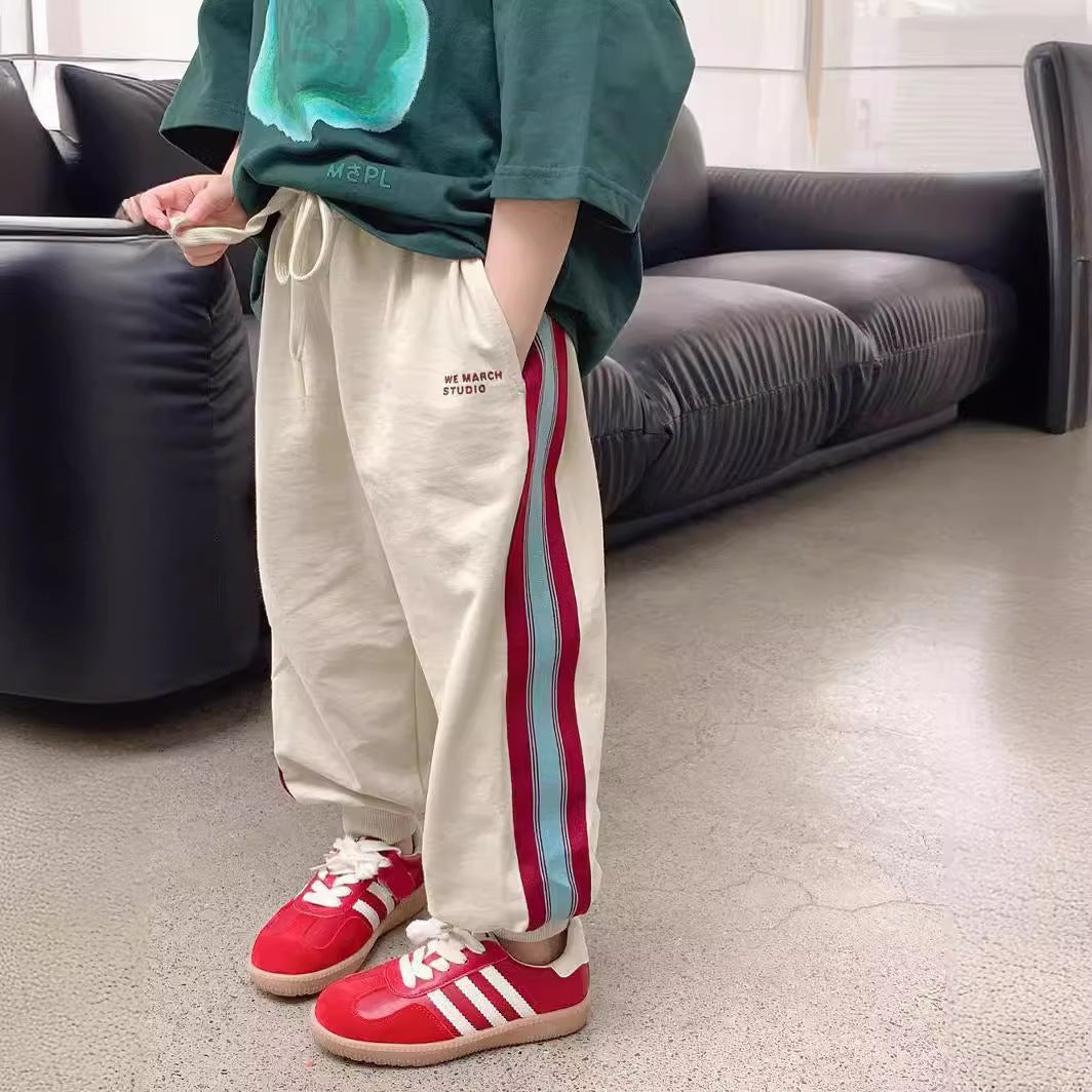 Children's Summer Trousers Clothes Side Tape Fashionable Children's Pants