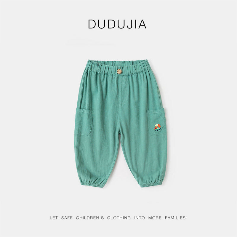 Children's Cotton Summer Trousers Casual Thin Fashion Children's Pants