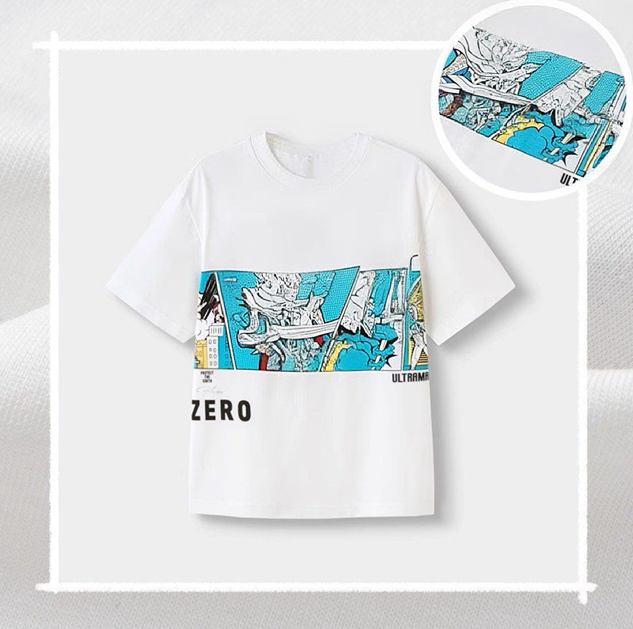 Short-sleeved Cartoon Summer Half-sleeved Top Bottoming Shirt Cool Children's T-shirt