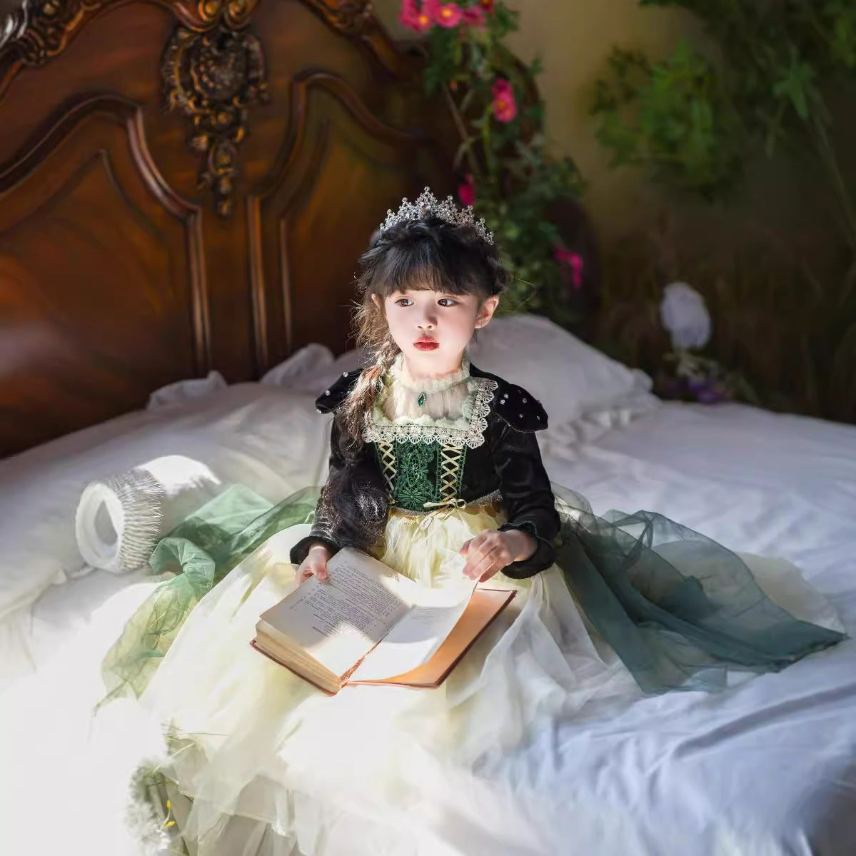 Children's Anna Birthday Princess Style Luminous Gauze Skirt Pettiskirt Children's Dress