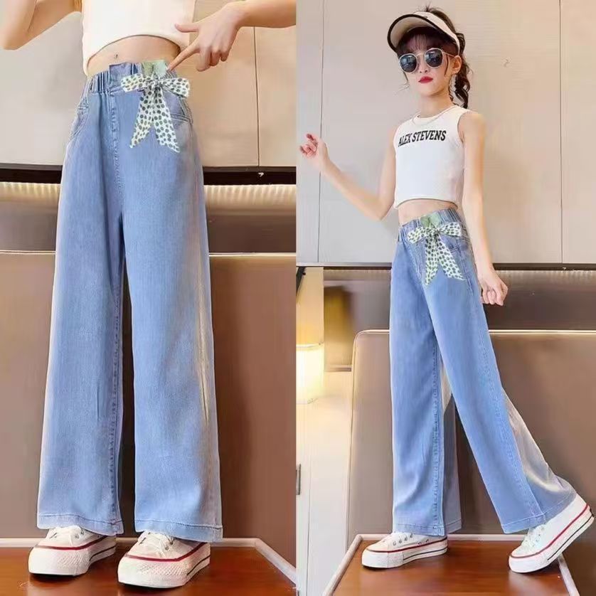 Variety Of Medium Large Jeans Summer Thin Western Style Children's Pants