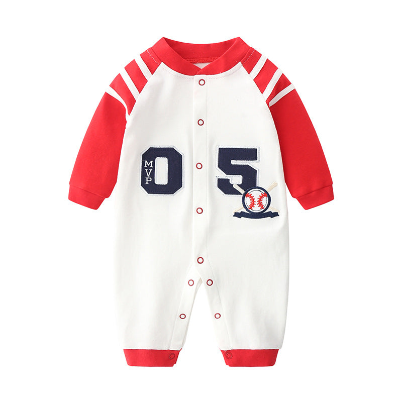 Autumn Pure Cotton Boy Jumpsuit Born Clothes Jumpsuit, Climbing Suit