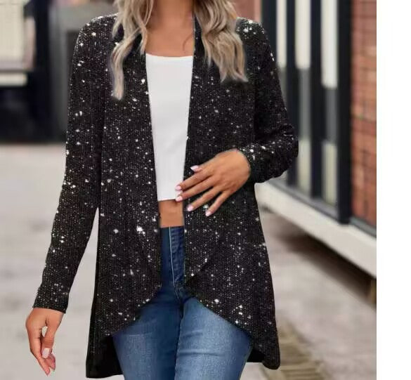 Bronzing Stage Small Fashion Shawl Sequined Coats