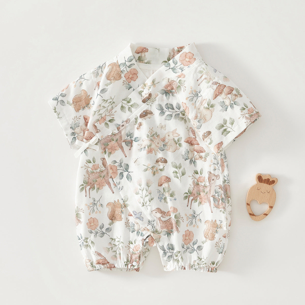 Short Sleeve Gown Born Bamboo Fiber Jumpsuit, Climbing Suit