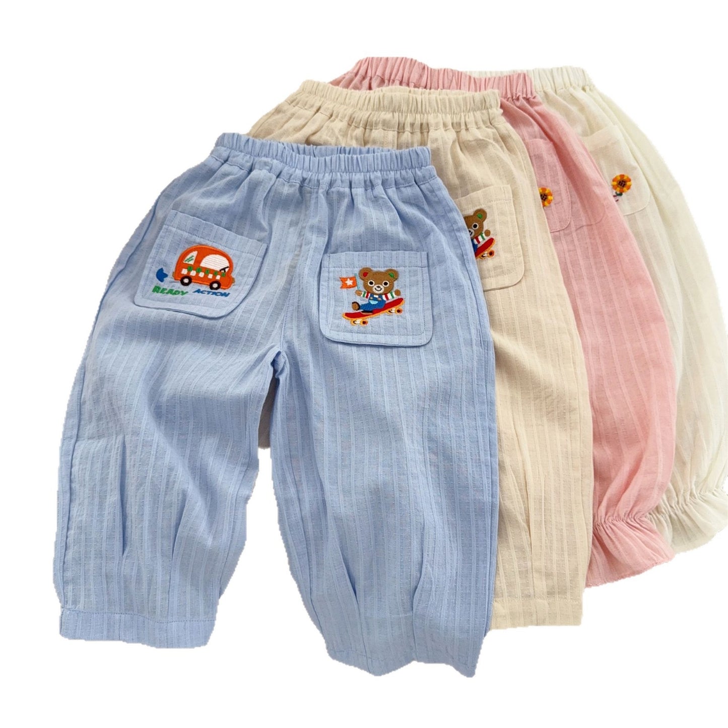 Loose Air Conditioning Class Boys Summer Bloomers Multicolor Thin Mosquito Children's Pants