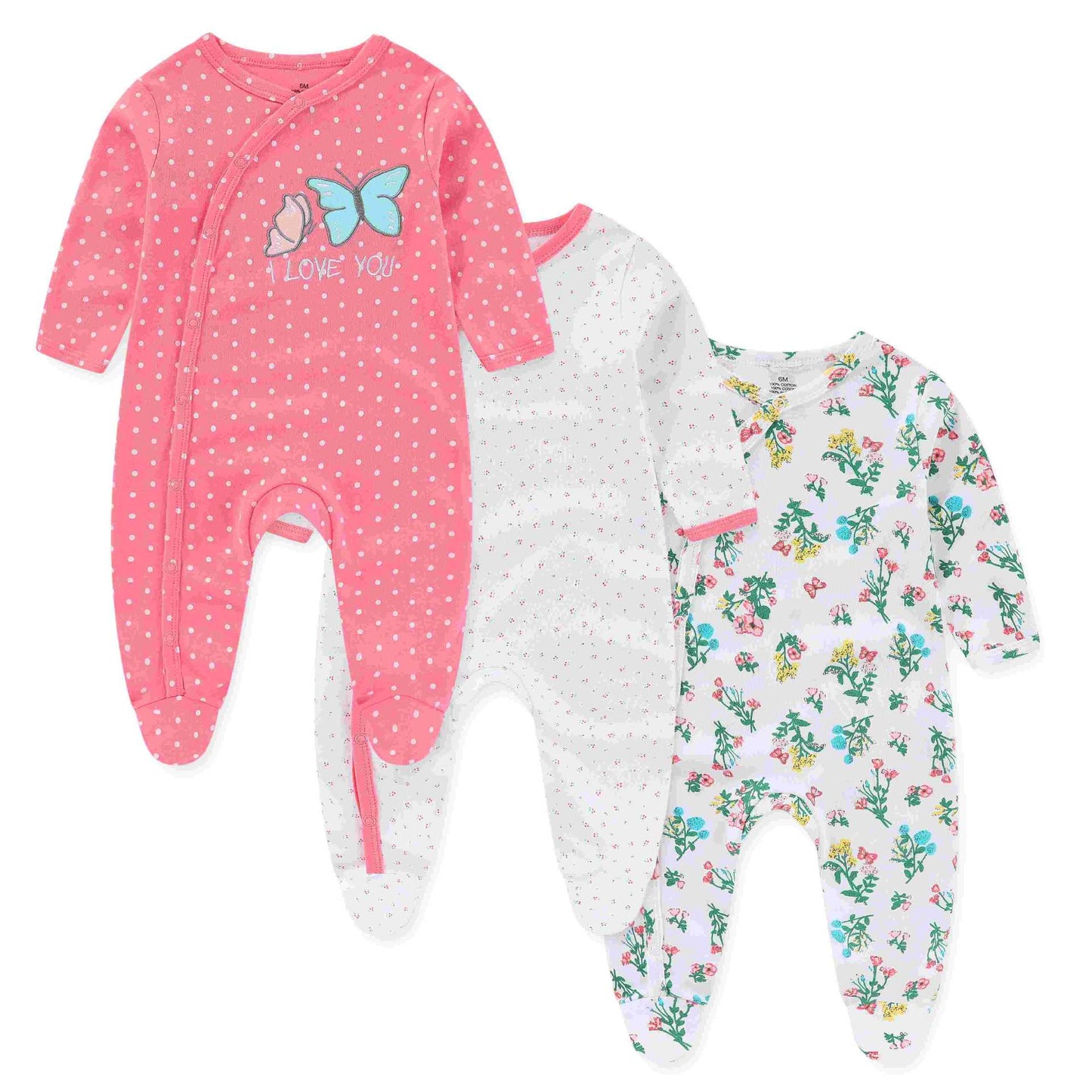 Spring Born Clothes Boneless Pair Of Buckles Jumpsuit Snap Jumpsuit, Climbing Suit