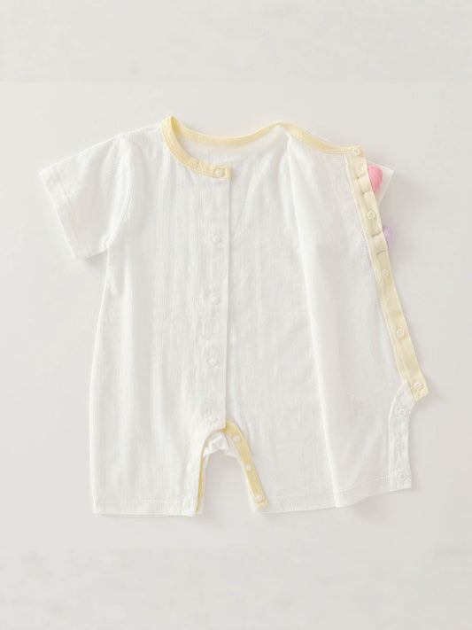For Babies Summer Thin Short-sleeved Rompers Jumpsuits Pure Jumpsuit, Climbing Suit