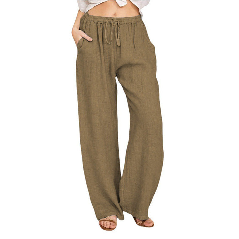 Pretty Innovative Women's Loose Cotton Linen Casual Pants