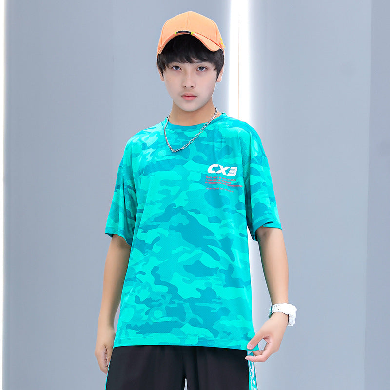 Children's Plus Size Clothing Lightweight Summer Wear Older Boys Children's T-shirt