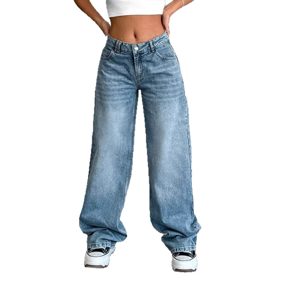 Women's Thin Loose High Waist Slimming Pear Women's Jeans