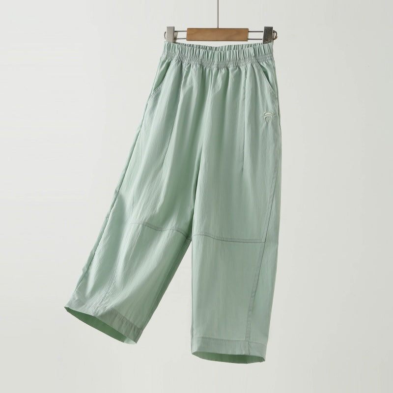 Children's Thin Middle Big Cropped Summer Clothing Children's Pants