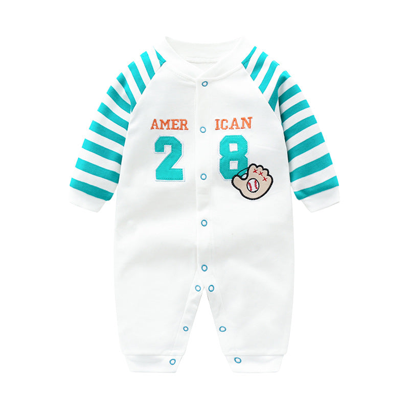 Autumn Pure Cotton Boy Jumpsuit Born Clothes Jumpsuit, Climbing Suit