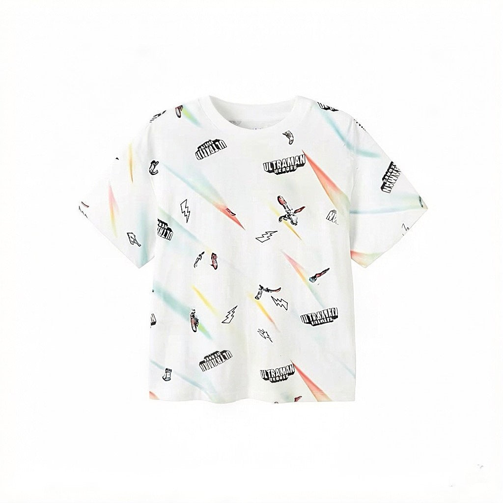 Children's Short-sleeved Summer Pure Cotton Boy Cartoon Children's T-shirt